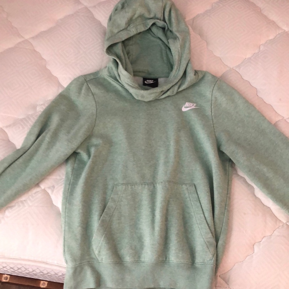 sage green Nike hoodie